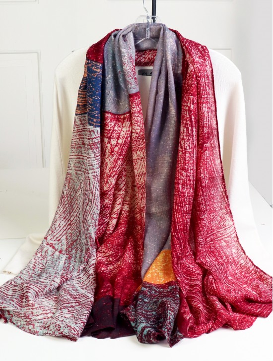 Abstract Print Fashion Scarf